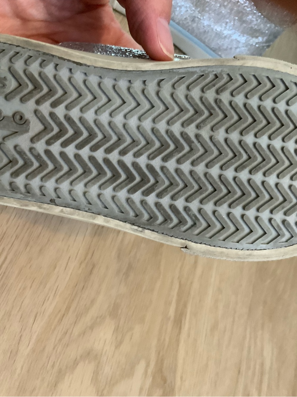 See Kai Run Silver Glitter High-Top Sneakers for Kids - Picture 5 of 5